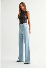 Just Black Denim Light Wash Palazzo Jeans