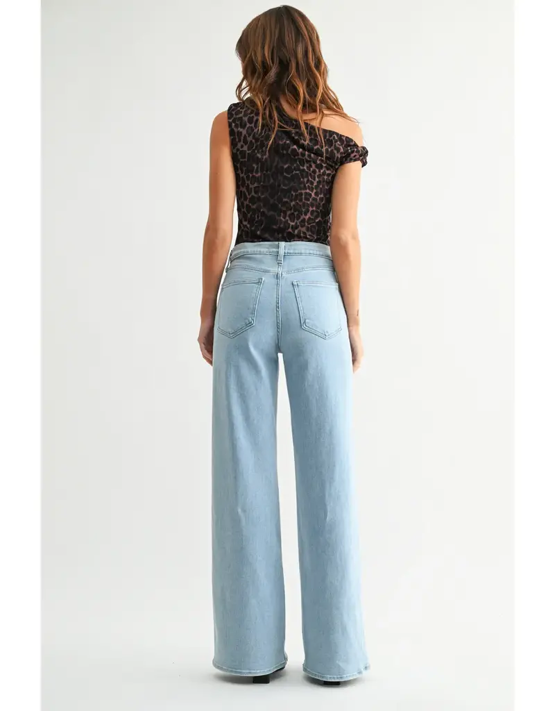 Just Black Denim Light Wash Palazzo Jeans