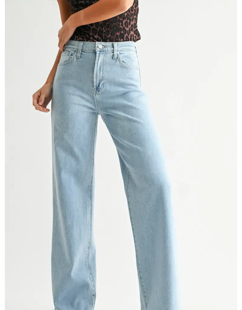 Just Black Denim Light Wash Palazzo Jeans