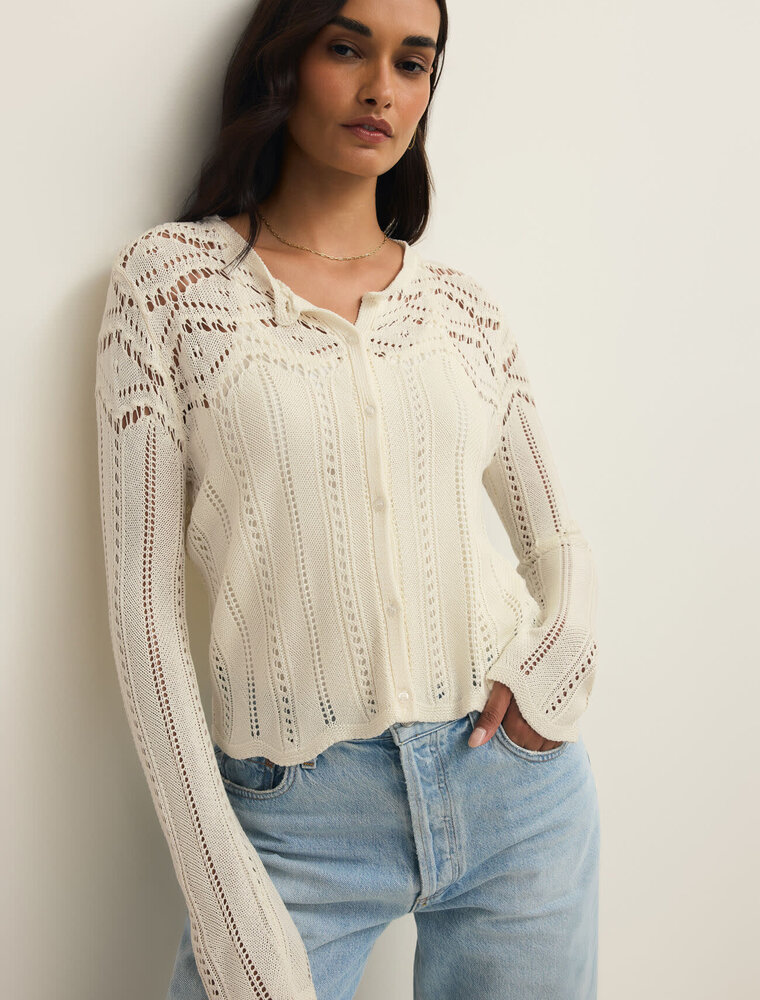 Z Supply Alycia Crochet Sweater