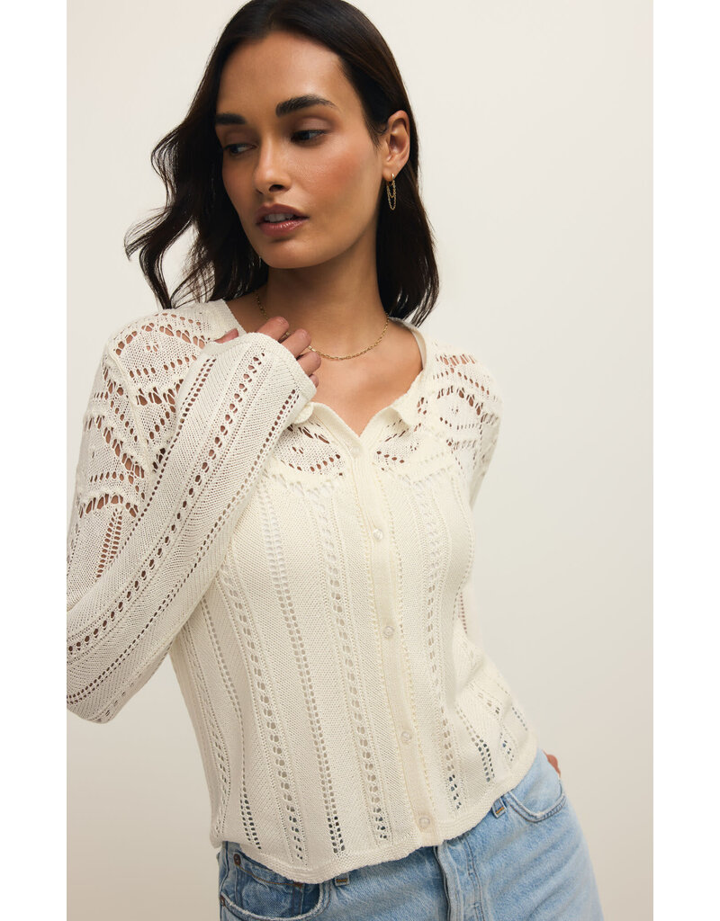 Z Supply Alycia Crochet Sweater