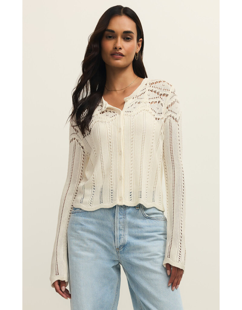 Z Supply Alycia Crochet Sweater