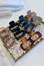 LoveLina Matte Rectangular Mini Hair Clips