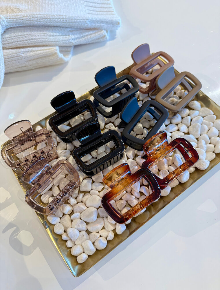 LoveLina Matte Rectangular Mini Hair Clips