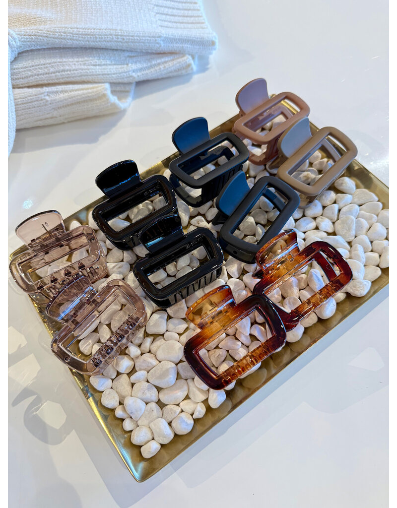 LoveLina Matte Rectangular Mini Hair Clips