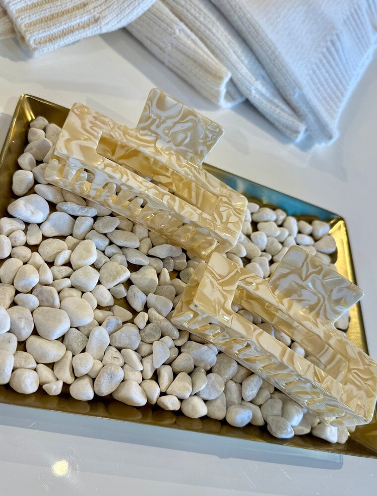 LoveLina Ivory Swirl Hair Clip