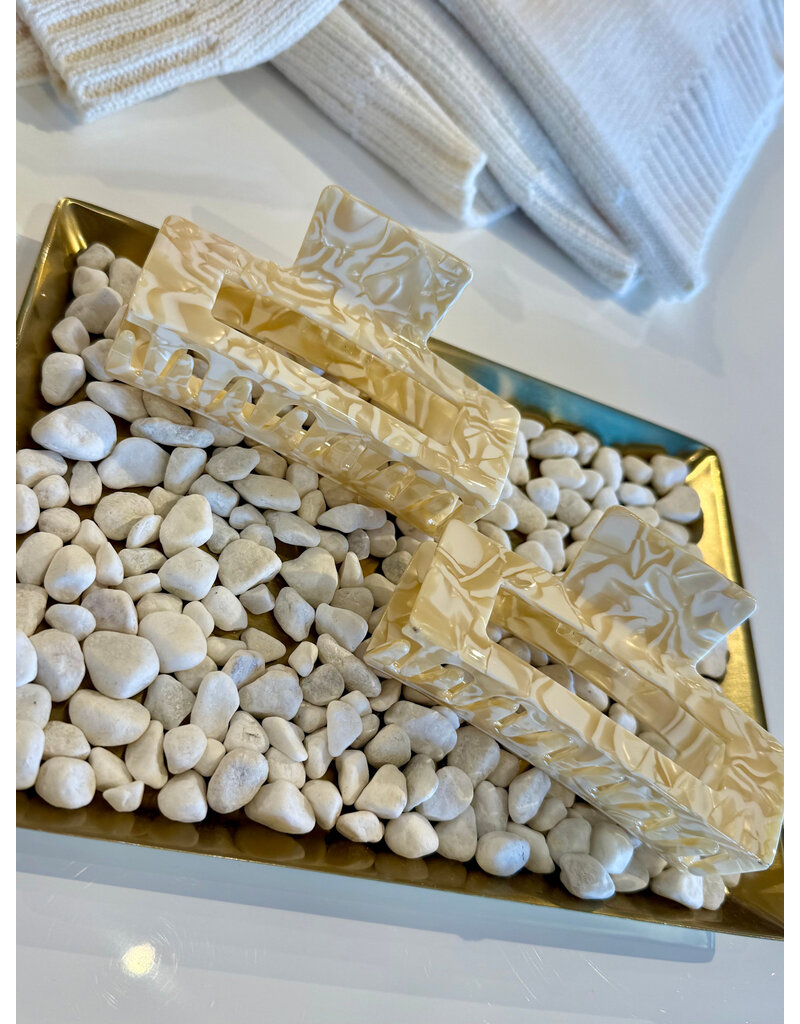 LoveLina Ivory Swirl Hair Clip