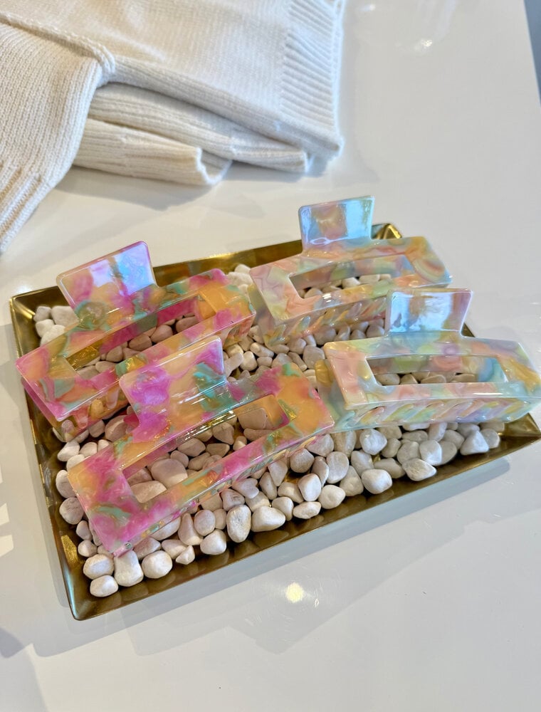 LoveLina Rainbow Sherbert Hair Clip