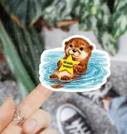 Ace the Pitmation Co Drank Water Sticker