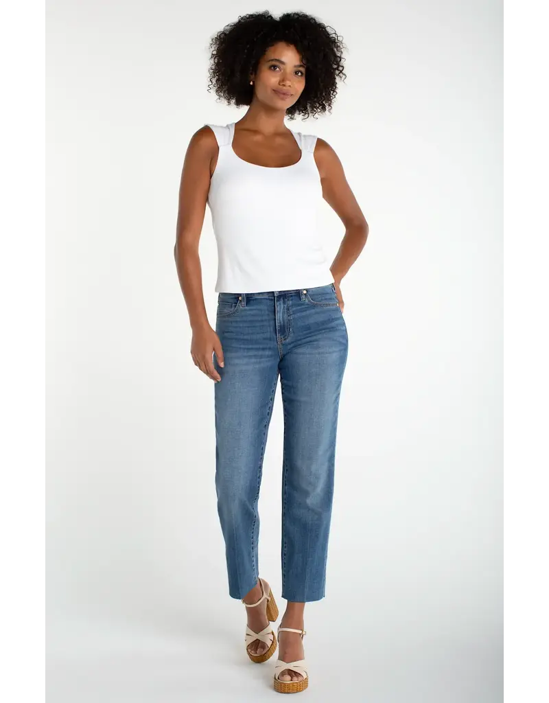 Liverpool Ribbed Built in Shelf Bra Top