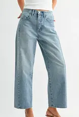 Just Black Denim Twisted Seam Barrel Jeans