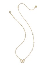 Kendra Scott Cailey Butterfly Pendant Necklace Gold Ivory MOP