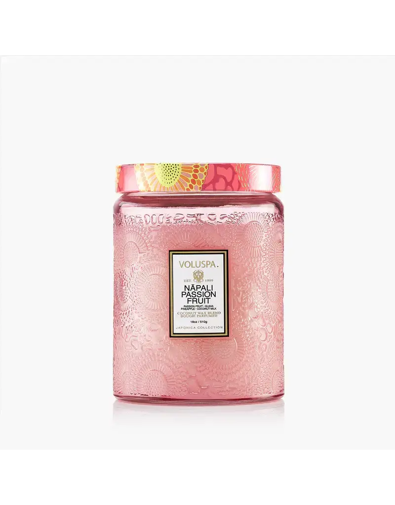 Voluspa 18 oz. Large Jar Soy Candle Napali Passion Fruit