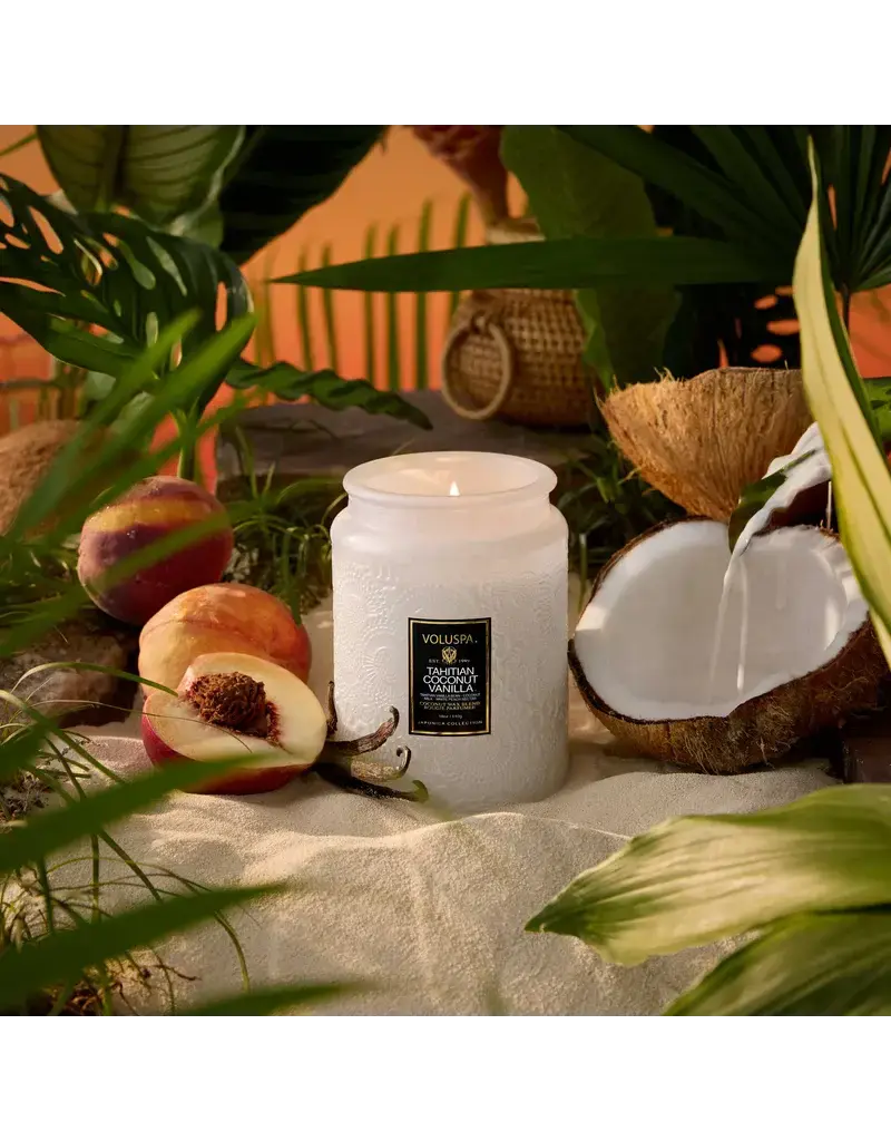 Voluspa 18 oz. Large Jar Soy Candle Tahitian Coconut