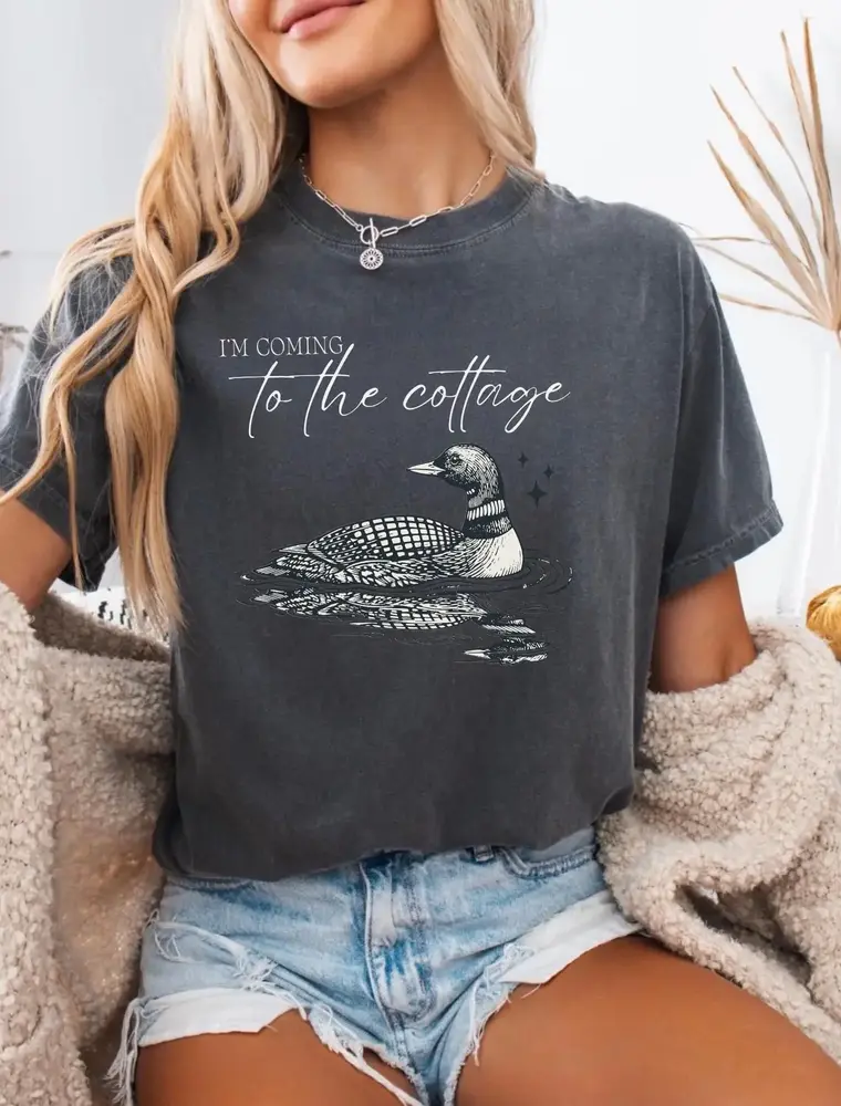 teedico I'm Coming to the Cottage Tee