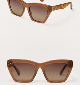 Z Supply Park Ave Taupe Tort-Gradient Polarized Sunglasses