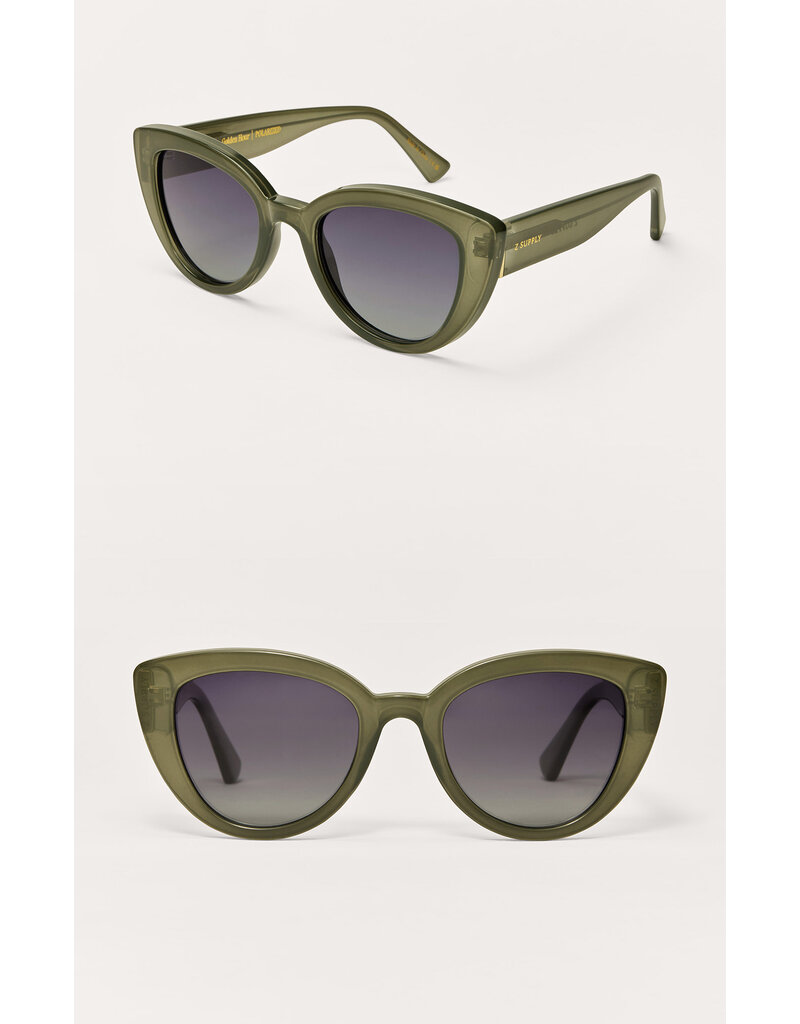 Z Supply Golden Hour Olive - Gradient Polarized Sunglasses