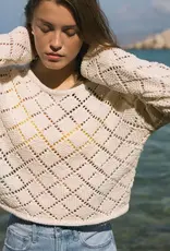 Z Supply Hullen Crochet Sweater