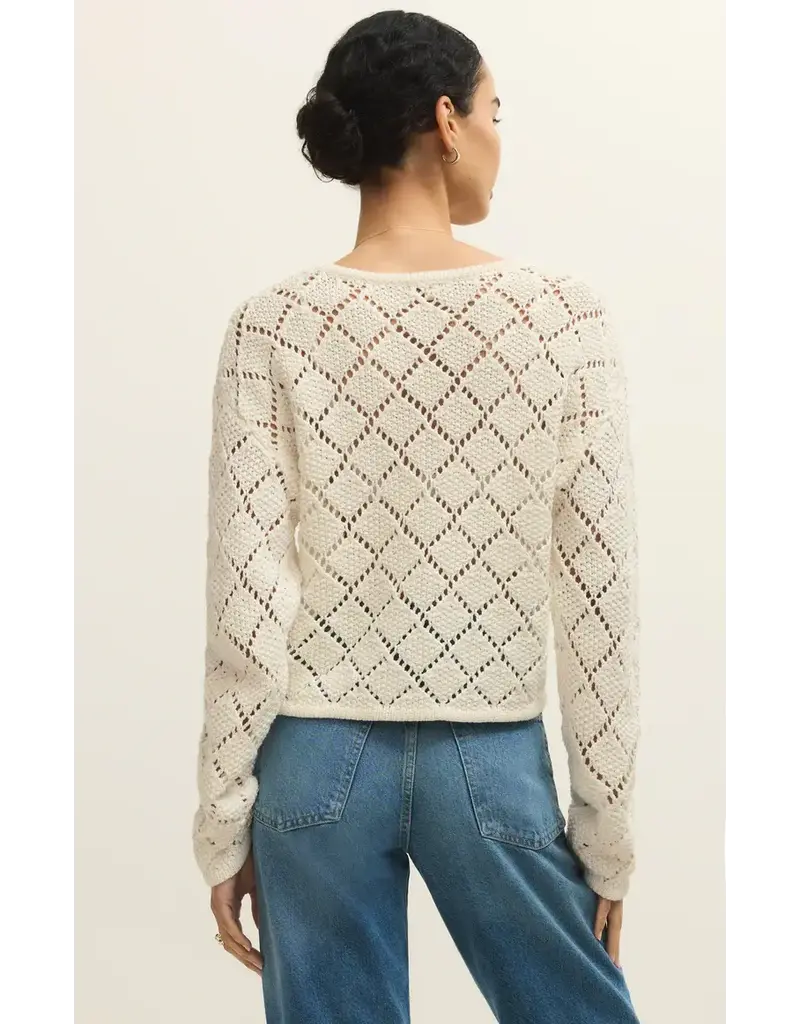Z Supply Hullen Crochet Sweater