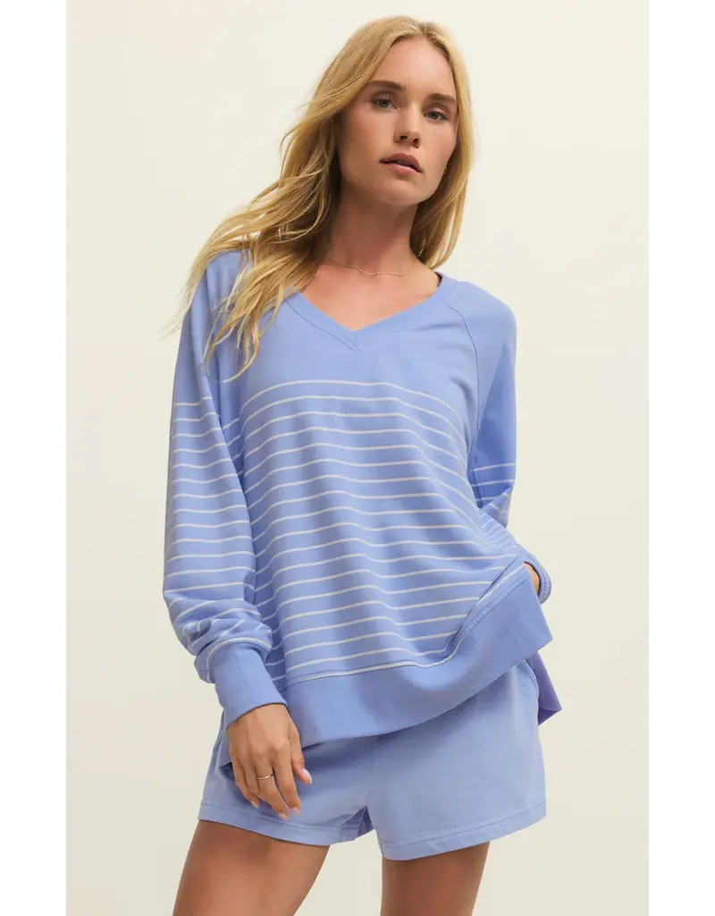 Z Supply Striped V-neck Weekender