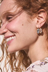 Kendra Scott Lee Luxe Drop Earring Gold White CZ