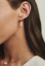 Kendra Scott Lee Luxe Drop Earring Gold White CZ
