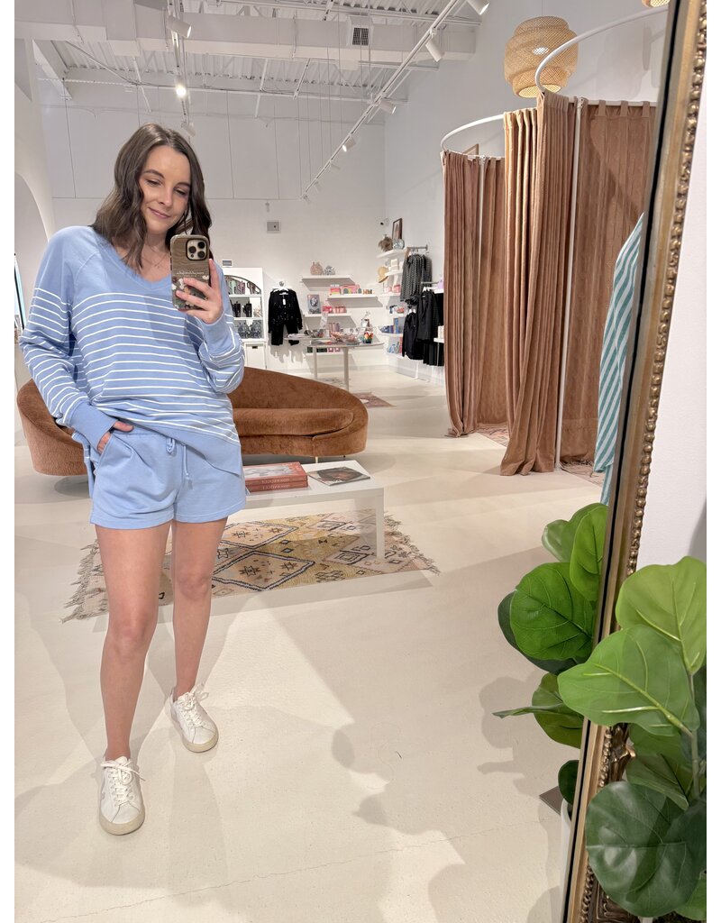 Z Supply Striped V-neck Weekender