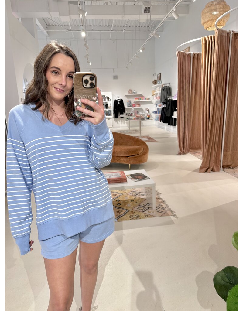 Z Supply Striped V-neck Weekender