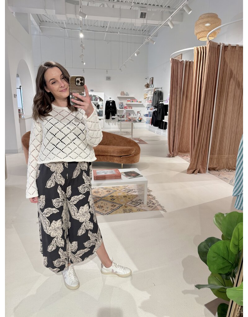 Z Supply Hullen Crochet Sweater