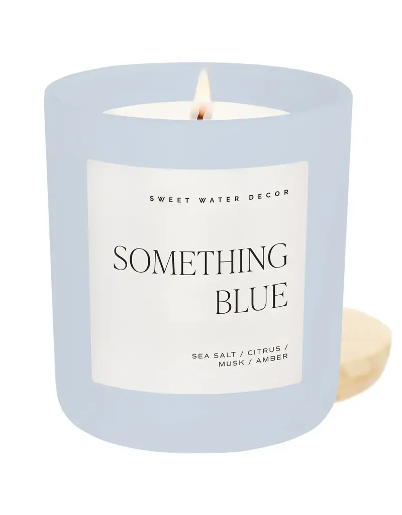 Sweet Water Decor 15 oz. Soy Candle Something Blue