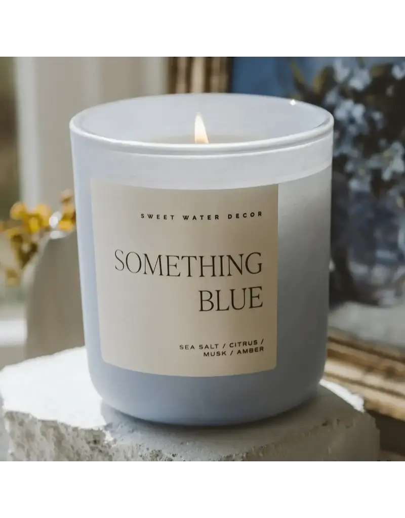 Sweet Water Decor 15 oz. Soy Candle Something Blue