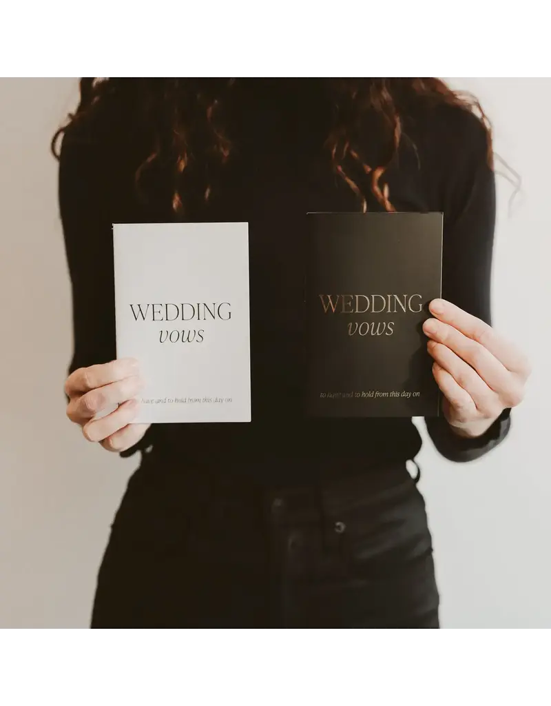 Sweet Water Decor Wedding Vows Booklet Set