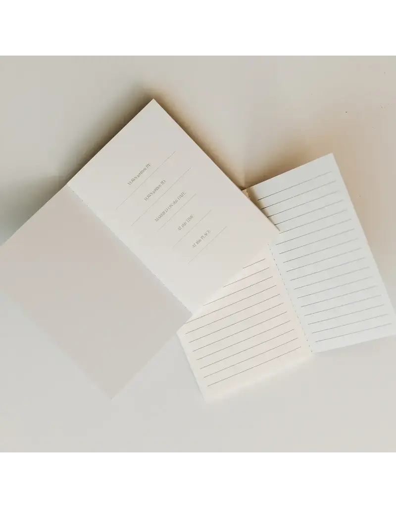 Sweet Water Decor Wedding Vows Booklet Set