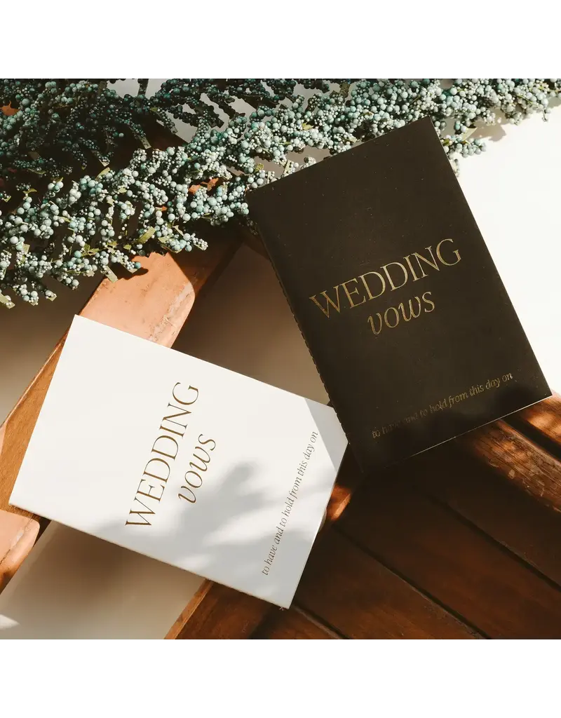 Sweet Water Decor Wedding Vows Booklet Set