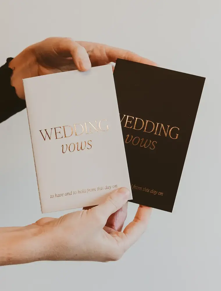 Sweet Water Decor Wedding Vows Booklet Set