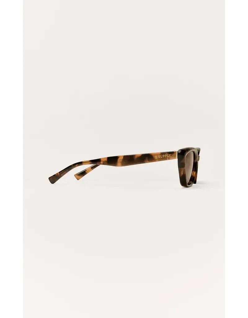 Z Supply Staycation Polished Black Grey Polarized Sunglasses