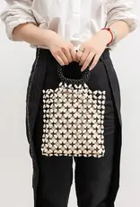 dipped shop Collins Contrast Wooden Bead Handbag