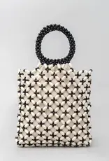 dipped shop Collins Contrast Wooden Bead Handbag