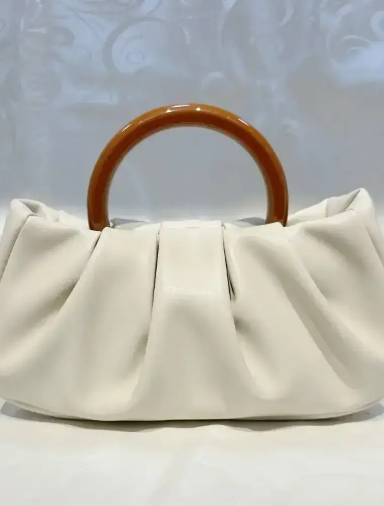 dipped shop Cloud Ruched Round Handle Handbag
