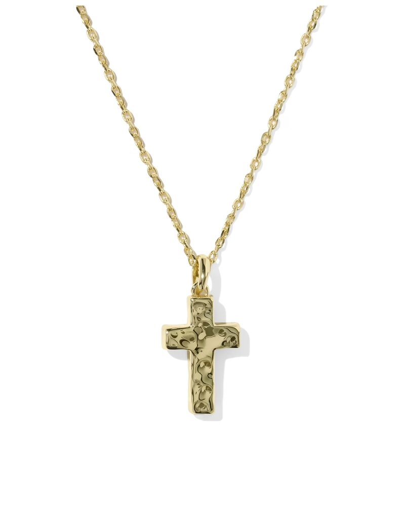 Kendra Scott Cross Pendant Necklace Matte Blush Pink