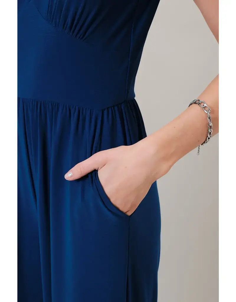 G Sleeveless V-neck Jumpsuit