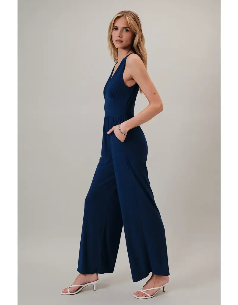G Sleeveless V-neck Jumpsuit