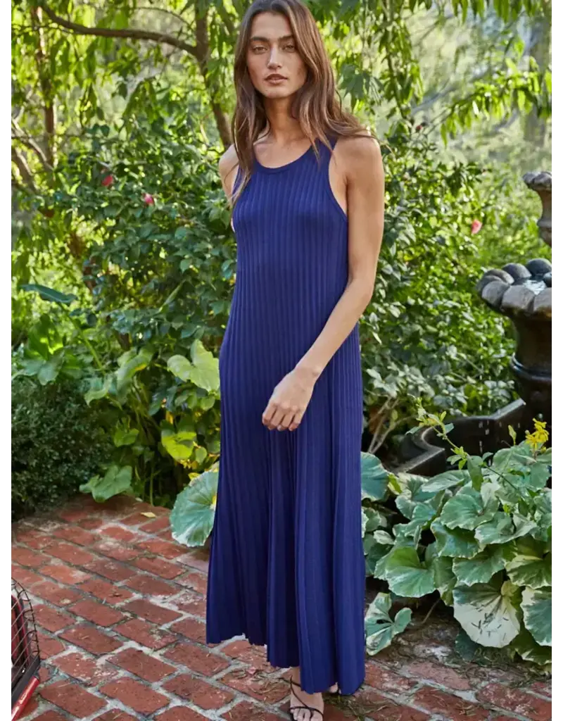 By Together Knit Pleated Maxi Dress