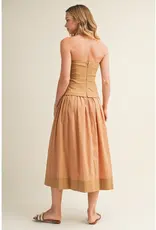 Mustard Seed Corset Lined Strapless Dress