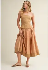 Mustard Seed Corset Lined Strapless Dress