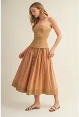 Mustard Seed Corset Lined Strapless Dress