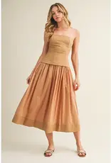 Mustard Seed Corset Lined Strapless Dress