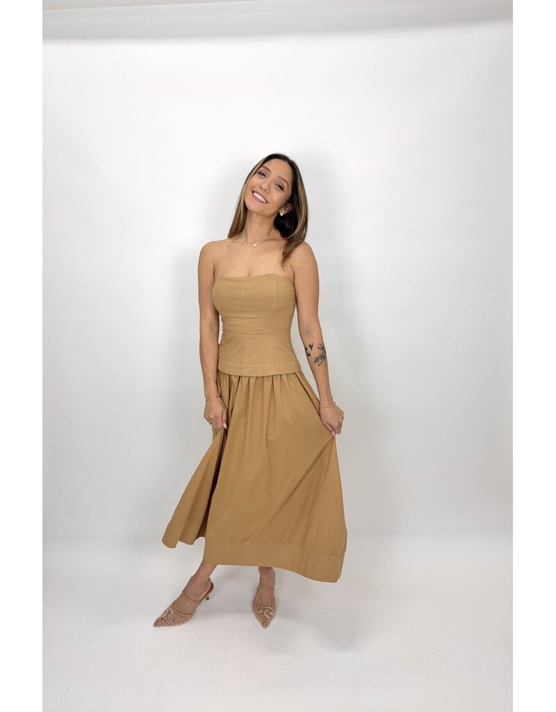Mustard Seed Corset Lined Strapless Dress