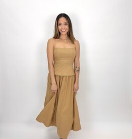 Mustard Seed Corset Lined Strapless Dress