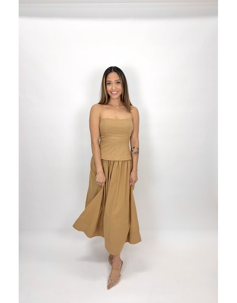 Mustard Seed Corset Lined Strapless Dress